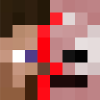 Half Skeleton Half Steve Minecraft Skin