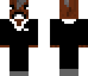 cow in a tux