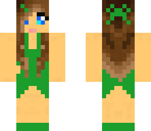 green dress