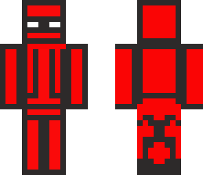 red and black