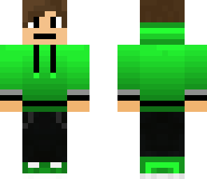 green hoodie