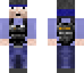 barney with vest and helmet