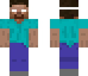 herobrine with steve mask