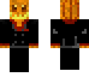 black pumpkin man