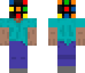 rubiks head scrambled