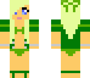 green beach girl