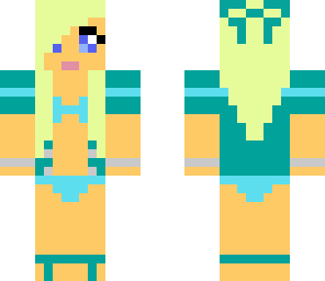 blue beach girl