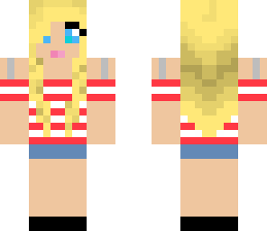 blonde and striped