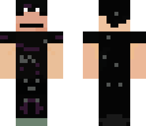 herobrine in obsidian armor