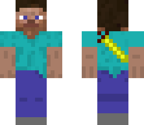 steve with yellow sword
