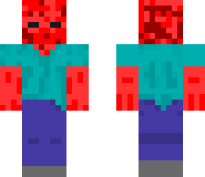 red and pink zombie