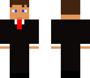 casual person in tuxedo