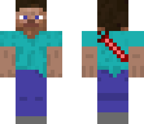 steve with red sword