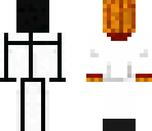 stickman with pumpkin back