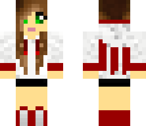 red and white skrillex hoodie girl