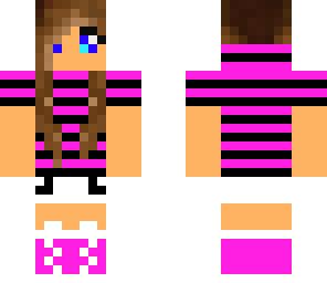 girl in pink an black