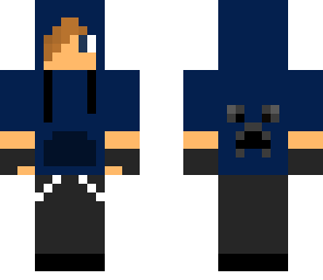 blue hoodie