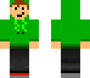 green hoodie