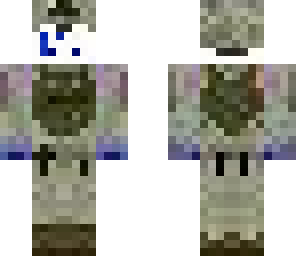 blue creeper army skin