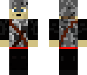 medieval axeman with helmet