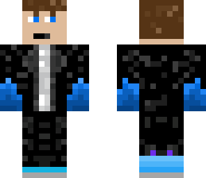 epic teen with azure flaming fists