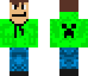green hoodie
