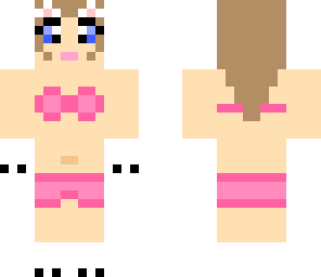meowycutes catgirl beach skin