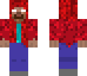 red hoodie herobrine