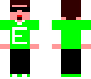 skin de verde e oculos 2