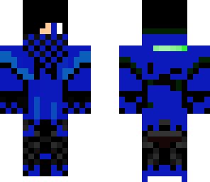 awesome blue dude with earphones
