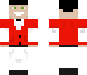 guy in a red tuxedo