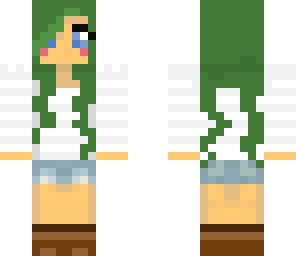 green hair girl kage edit