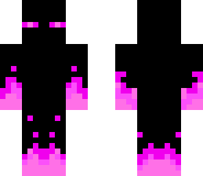 pink flaming enderman