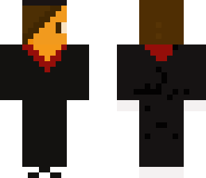 a man in black
