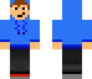 blue hoodie
