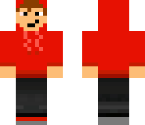 red hoodie