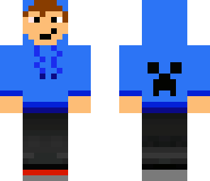 blue creeper hoodie