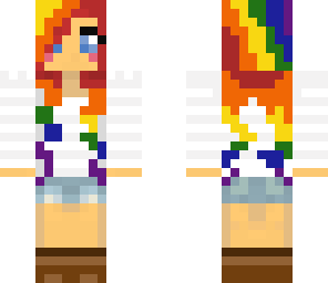 rainbow hair girl