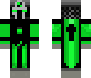 black and green knight