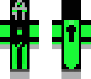 black and green knight