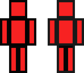 red in black