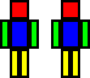 multicoloured man