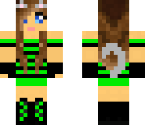 neon cat girl