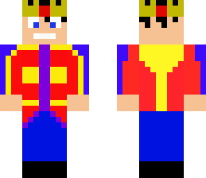 a guy with a  crown