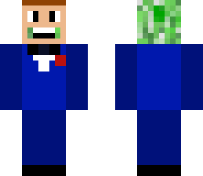 creeper in suit with human mask