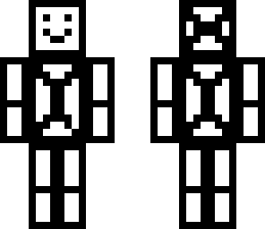 black and white