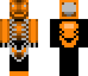 orange sonic skeleton