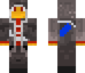 teenage in a hoodie with saphire dagger