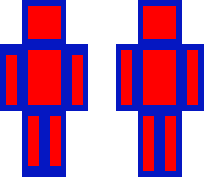 red in blue