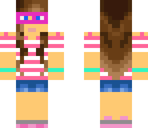 girl with pink glasses